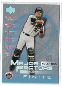 2003 Upper Deck Finite Mike Piazza #106/1599 New York Mets #135 - Picture 1 of 2