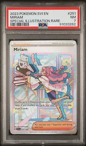 POKEMON SCARLET & VIOLET MIRIAM #251 ILLUSTRATION RARE PSA 7 NM #91033262 - Picture 1 of 2