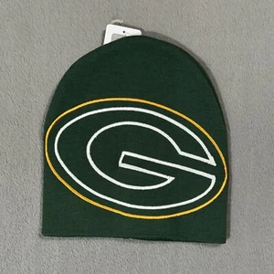 Green Bay Packers Vtg NFL AOP Winter Beanie Sports Hat Ski Skull Ski Cap NWT - Picture 1 of 8