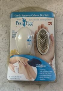 NEW Ped Egg As Seen On TV Ultimate Foot File 1 Blade 2 Emery Finishing Pads