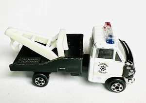 ZEE TOYS ZYLMEX D58 BLACK WHITE HIGHWAY PATROL WRECKER TOW TRUCK 1/64 - Picture 1 of 5