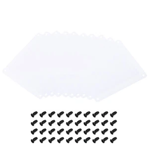 140mm Ventilateur Poussière Filtre avec Vis, 10 Set PVC Couverture Garde Blanc - Photo 1/6