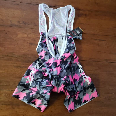 Zoot Womens Medium Cycling Bibshorts Compression Shorts Bib M Niuhi Pink Camo - Image 1 of 4