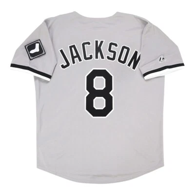 Camiseta deportiva de carretera Bo Jackson Chicago White Sox gris con parche de equipo para hombre (S-3XL) Foto 1 de 4