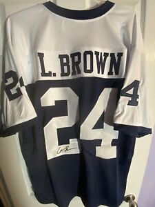 Larry Brown Dallas Cowboys Autographed Custom Jersey - JSA - Super Bowl XXX MVP