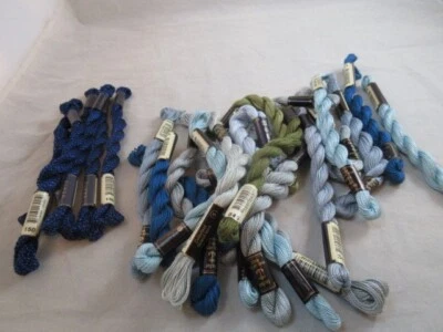 Anchor Perle Cotton #5 Ass't Colors Lot of 26 Includes 6 Metallic NEW     G159 - Image 1 of 4