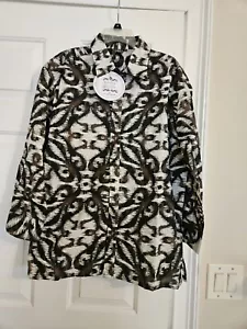 Fresh Groove Paisley & Sage NWT Men's Size MEDIUM Short Sleeve Shirt - Picture 1 of 8