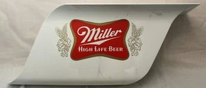 Vintage Miller High Life Plastic Beer Sign - Picture 1 of 4