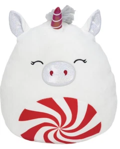 Malvaviscos blandos Panja el unicornio de Navidad peluche de 12 - Imagen 1 de 7