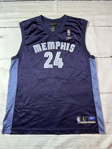 NBA Reebok Memphis Grizzlies Bobby Jackson Blue Jersey Mens Sz Large Basketball Cover