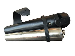 Frasco de acero inoxidable y funda de silla de montar de cuero para montar a caballo - 400 ml CAPACIDAD - Imagen 1 de 18