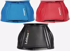 LeMieux Rubber Bell Boots No Rub Flexible Soft Secure OverReach Over Reach S-XXL - Picture 1 of 13