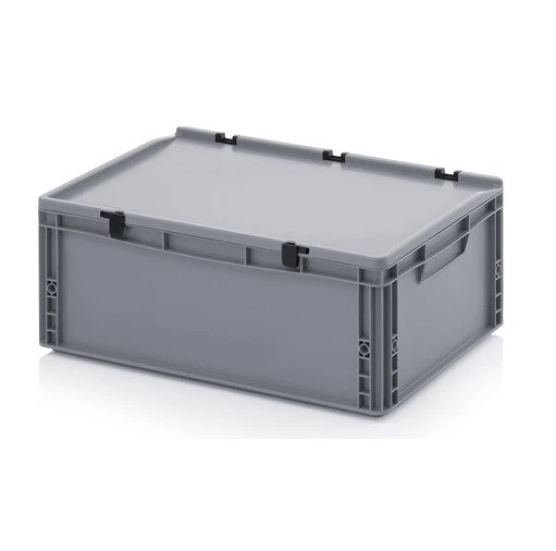 AUER Transportbehälter 60x40x23,5 mit Deckel Kunststoff Transportcase Box 600x400x235