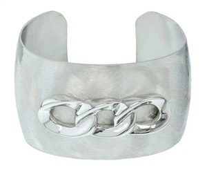 Stainless Steel Chain Link Cuff - Picture 1 of 2