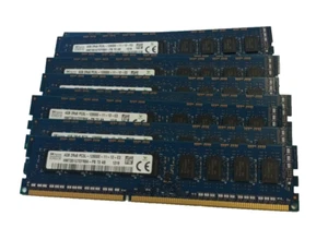 SK Hynix  8 X  4GB 2Rx8 PC3L-12800E DDR3 1600 MHz  ECC Unbuffered Memory - Picture 1 of 3
