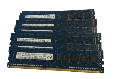 SK Hynix  8 X  4GB 2Rx8 PC3L-12800E DDR3 1600 MHz  ECC Unbuffered Memory - Image 1 of 3