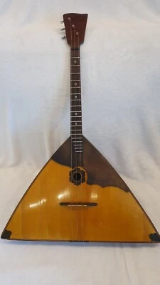 Balalaika ALTO 3 string handmade by master, Soviet period - Image 1 of 4