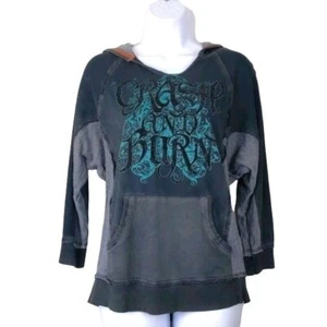 Crash & Burn Mujer Camisa Con Capucha Manga Larga con Adornos Talla S - Imagen 1 de 13