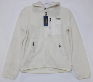 Polo Ralph Lauren Women's S Sherpa Leather Jacket Cream $298 - Small READ - Picture 1 of 16