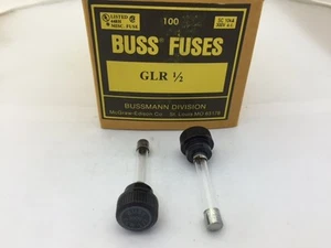 (5 pcs) GLR-1/2 Bussmann, 500mA 300vac, Fast Acting, Fuse and Knob Combo - Picture 1 of 1