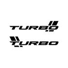 Pair Turbo Decal Vinyl Stickers for Your Car Truck Window Bumper Sport Racing