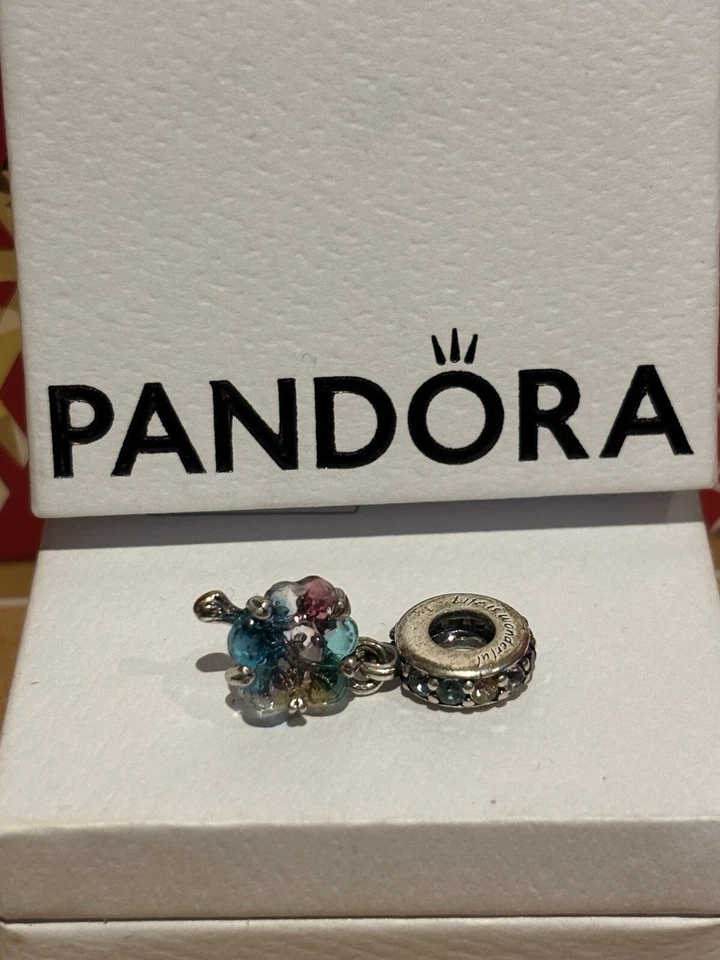 Pandora Murano Glass Flower dangle Charm - Image 1 of 1