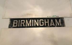 Midland Red Bus Destination Blind Jan 1971 34" - Birmingham - Foto 1 di 12