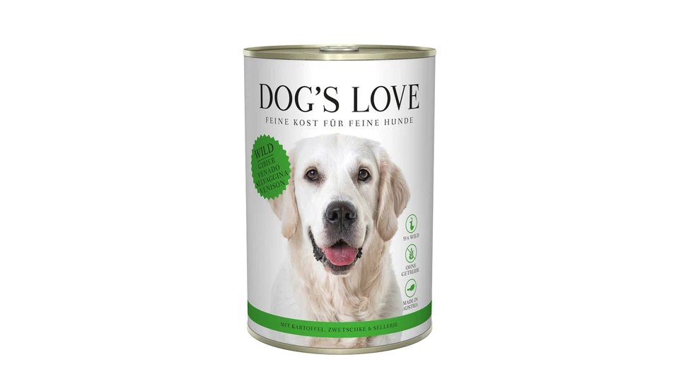 Dog's Love Wild Kartoffel Zwetschke Sellerie 24x 400 g Nassfutter getreidefrei - Bild 1 von 1