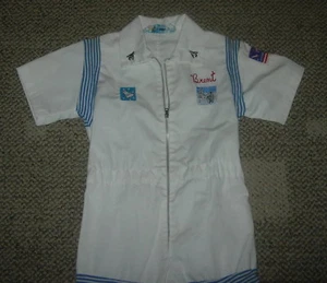TRAJE OFICIAL DE LUNA EE. UU. PROGRAMA ESPACIAL VESTIDO PARA NIÑOS C. 1970 - Imagen 1 de 4