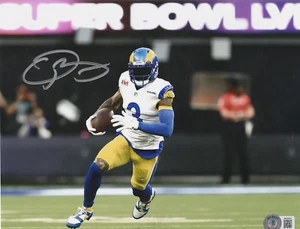 ODELL BECKHAM JR LOS ANGELES RAMS BECKETT AUTHENTICATED ACTION SIGNED 8x10 - Picture 1 of 1