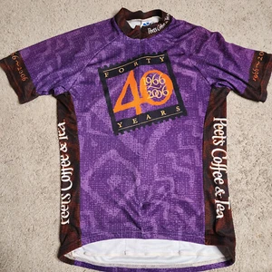VTG PEET'S COFFEE CYCLING BIKE JERSEY Anniversary edition VOLER MADE IN USA - Picture 1 of 4