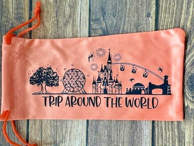 Gafas de sol suaves ojos naranja accesorio bolsa tirar superior viaje alrededor del mundo $ parque Foto 1 de 1