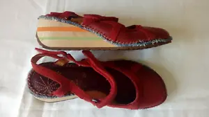 womens The ART Company sandals size UK 6 dark red Excellent cond - Picture 1 of 5