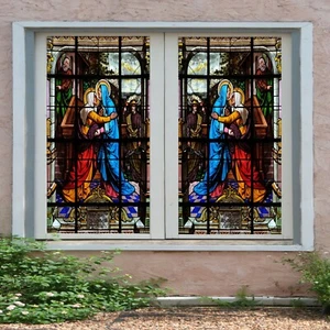 3D Bid Farewell D611 Window Film Print Sticker Cling Stained Glass UV Block Amy - Picture 1 of 11