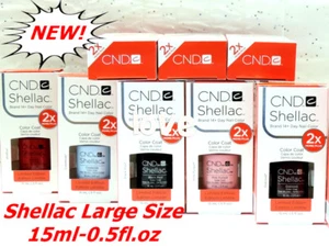 CND Shellac Gel Nail Polish Large Size 15ml-0.5fl.oz Gel Color /Choose Any Color - Picture 1 of 4