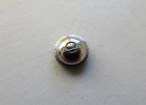 Enicar Swiss S/S watch crown D 5.5 mm H 2.9 mm domed, thread 0.9 mm N.O.S. - Picture 1 of 4