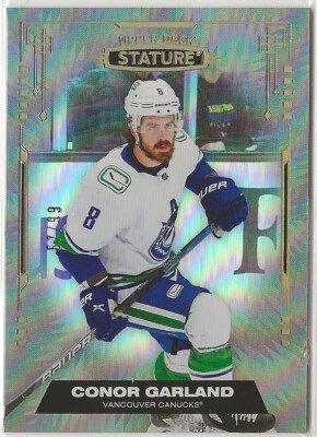 2021 2021-22 Upper Deck Stature Photo Variant #31 Conor Garland 57/99 Vancouver - Image 1 of 2