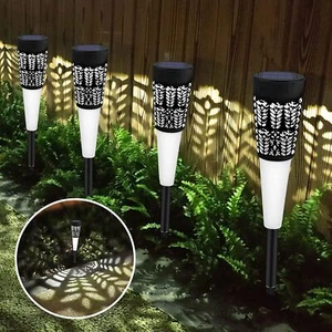 Solar Garden Lights Outdoor Landscape LED Pathway Yard Lights Walkway Lamp - Picture 1 of 35