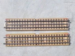 VINTAGE MARKLIN M-TRACK 3-RAIL STRAIGHT TRACK 180mm 7 1/16" - 2 pieces - Picture 1 of 4