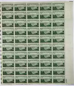 #990 National Capital 150th Anniversary Full Sheet of 50 3 cent Stamps MHN OG - Picture 1 of 1
