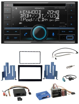 Kenwood CD 2DIN DAB USB Lenkrad Bluetooth Autoradio für Porsche Boxster aktiv 09 - Bild 1 von 4