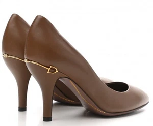 GUCCI Pumps braun Nappa Horsebit Kitten Heel 36 - Bild 1 von 7