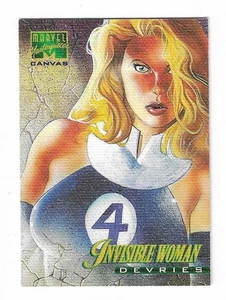 1995 Fleer Marvel Masterpieces Canvas Invisible Woman Insert Card #11 - Picture 1 of 2