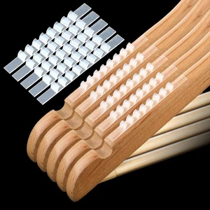 100 Pcs Non Slip Rubber Clothes Hanger Grips Adhesive Clothing Hanger Grip - Picture 1 of 7