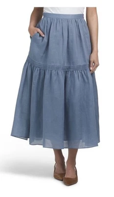 Falda Lunetta LAFAYETTE 148 NEW YORK, Talla 14, Color Azul Foto 1 de 2