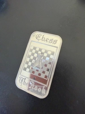 DE COLECCIÓN MADISON COMO NUEVO AJEDREZ "La Torre" 1 oz .999 Plata Fina Arte Barra ¡Prístina! Foto 1 de 4