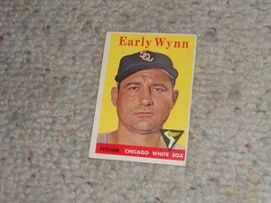 1958 EARLY WYNN Topps Baseballkarte #100 - Chicago White Sox!!! - Bild 1 von 2