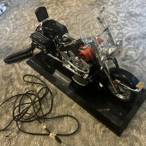 Vintage Harley Davidson Motorrad Telefon FLAMMEN 15” X6,25” x 10” hoch - Bild 1 von 11