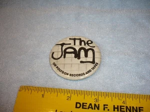 Vintage The Jam Pinback Button Polydor Records Punk Mod Revival 1970s 1980s free - Picture 1 of 2