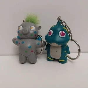 American Heart Association Kids Heart Challenge Keychains Lot of 2 FINN SPRINKLE - Picture 1 of 4